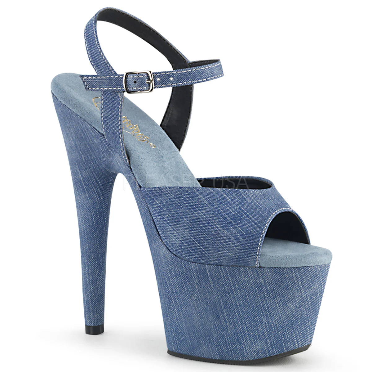 ADORE-709WR Denim Faux Leather/Denim Faux Leather