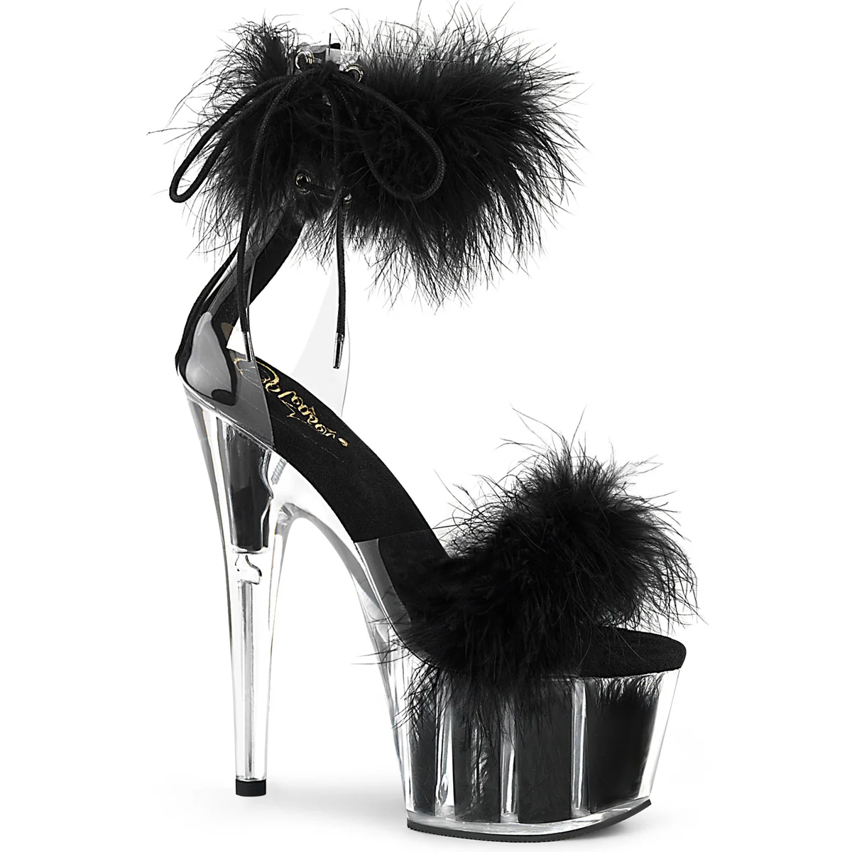 ADORE-724F Clear-Black Fur/Black Fur