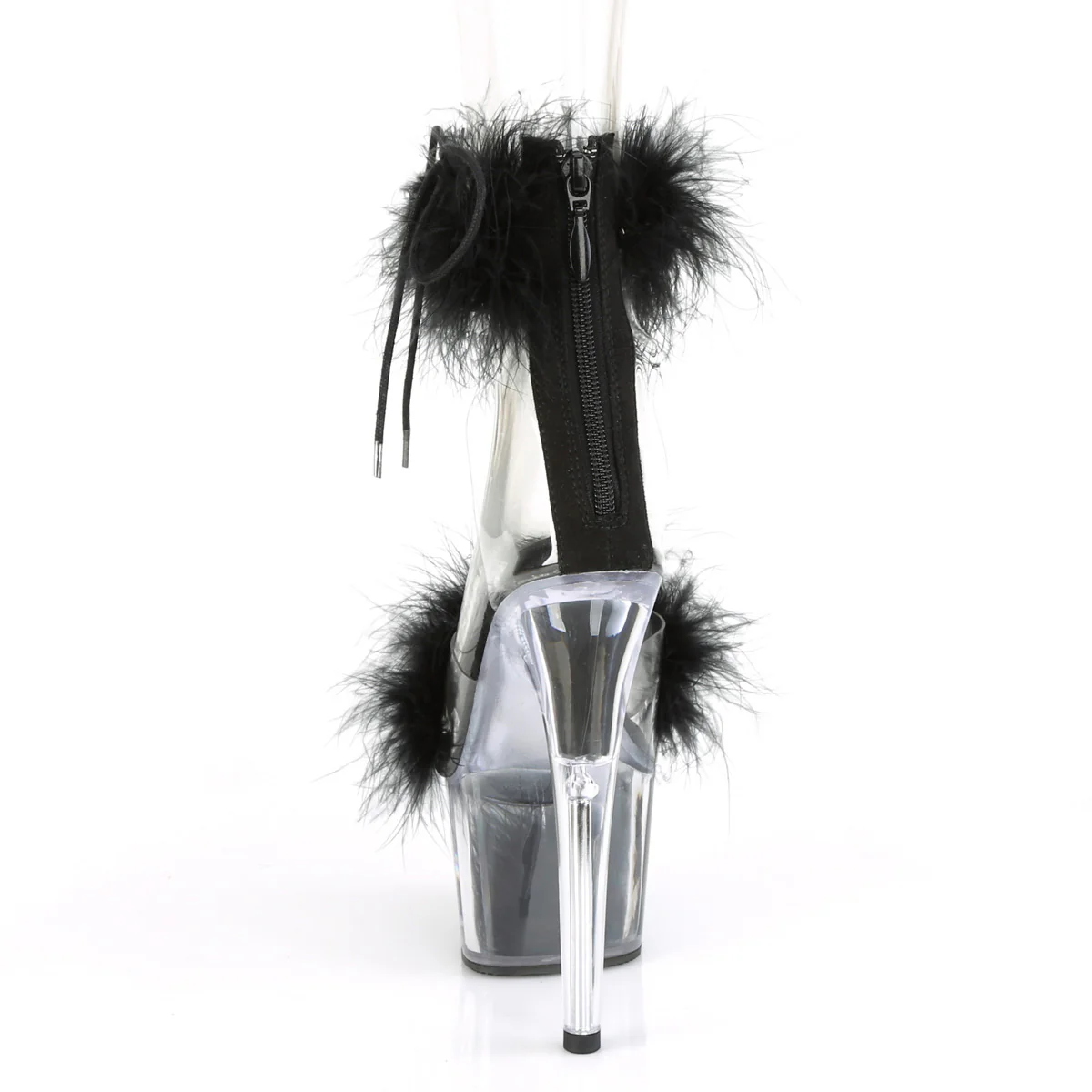 ADORE-724F Clear-Black Fur/Black Fur - Image 4