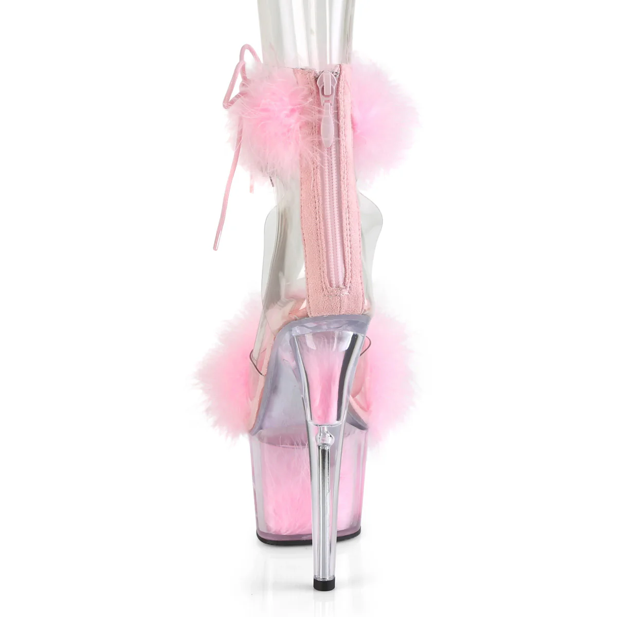 ADORE-724F Clear-Baby Pink Fur/Baby Pink Fur - Image 4