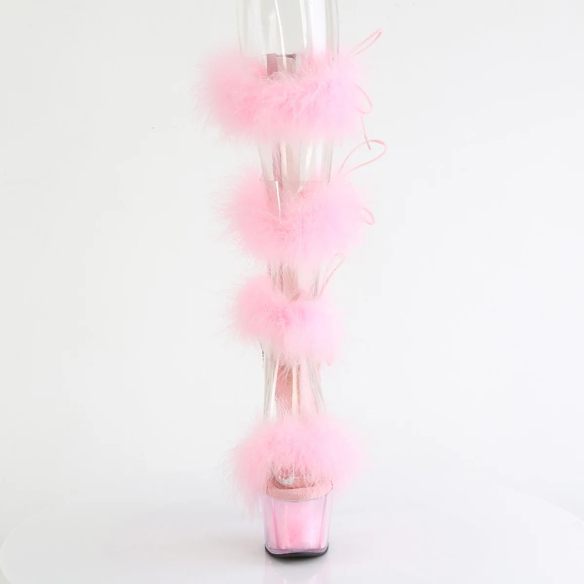 ADORE-728F  Clear-Baby Pink Fur/M - Image 2
