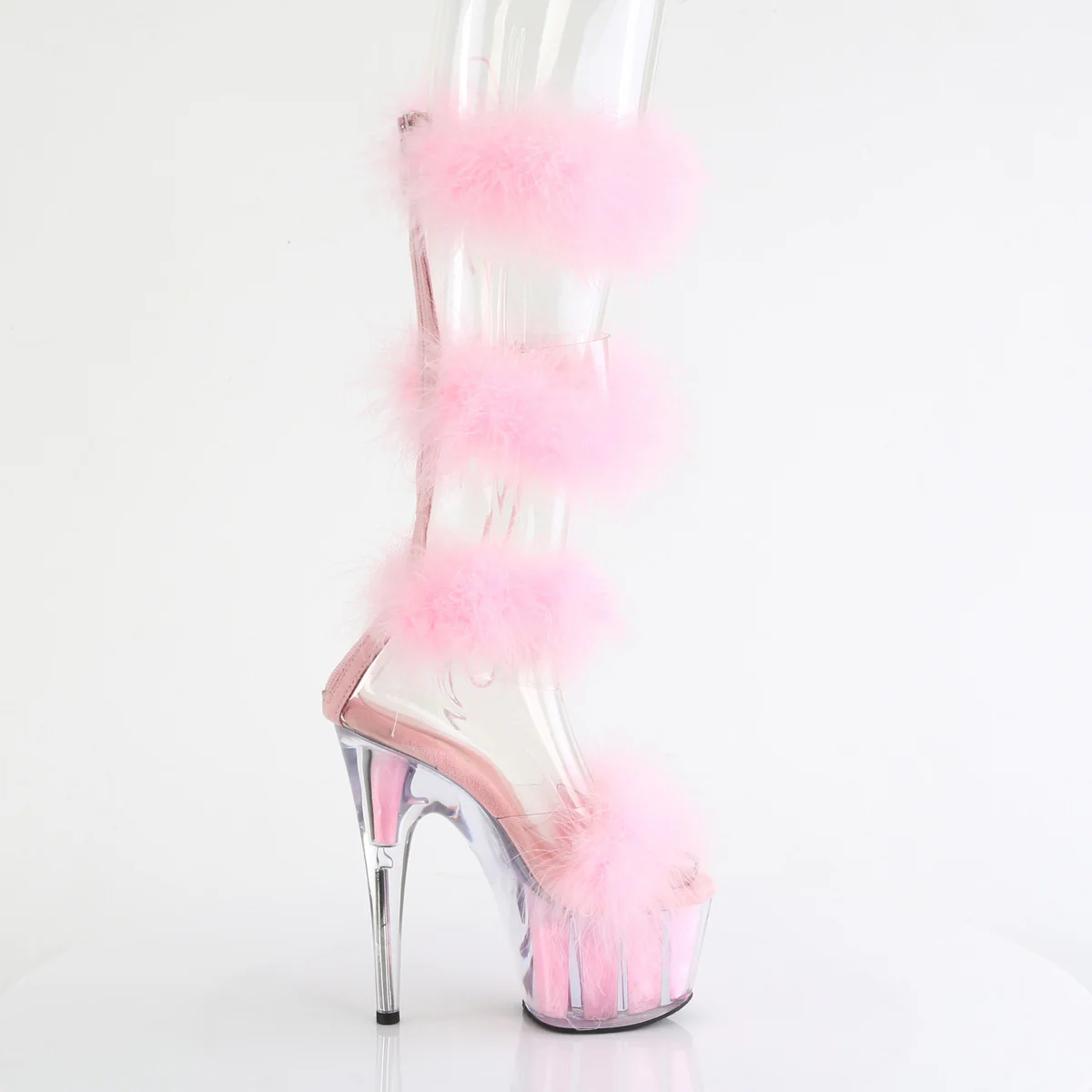 ADORE-728F  Clear-Baby Pink Fur/M - Image 5