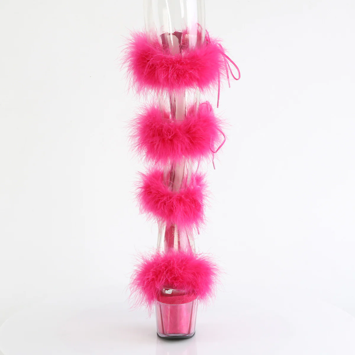 ADORE-728F Clear-Hot Pink Fur/M - Image 2