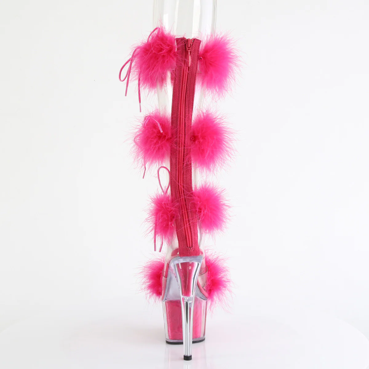 ADORE-728F Clear-Hot Pink Fur/M - Image 4