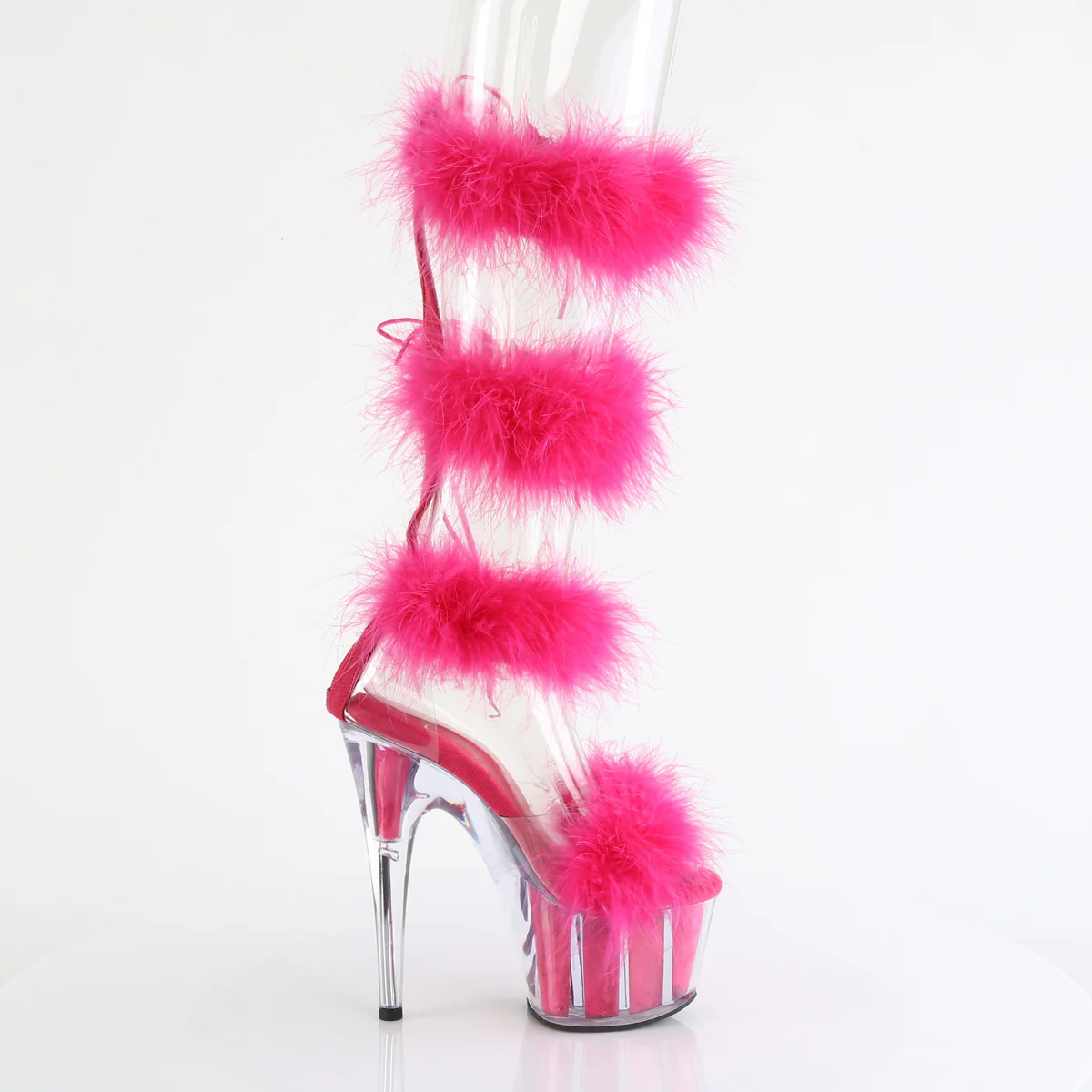 ADORE-728F Clear-Hot Pink Fur/M - Image 5
