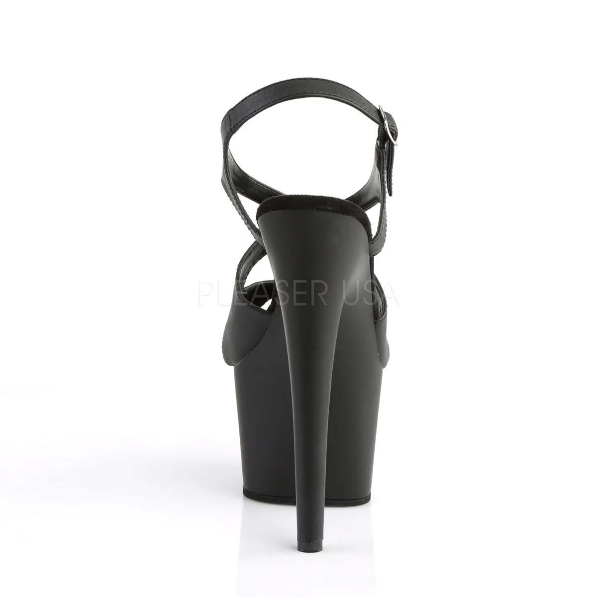 ADORE-730  Black Faux Leather/Black Matte - Image 4