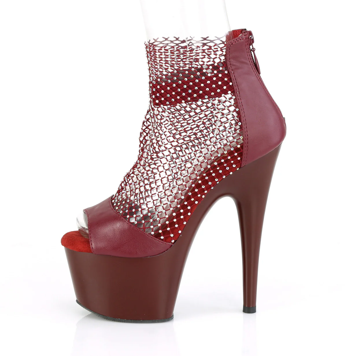 ADORE-765RM Burgundy F.Leather-RS Mesh/Burgundy Matt - Image 3