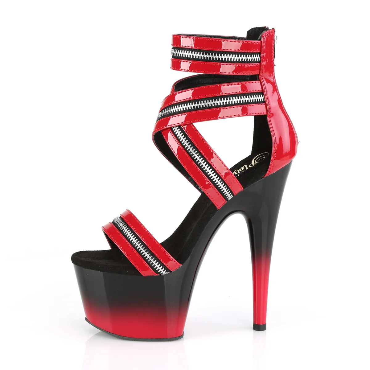 ADORE-766  Red Patent/Black-Red - Image 3