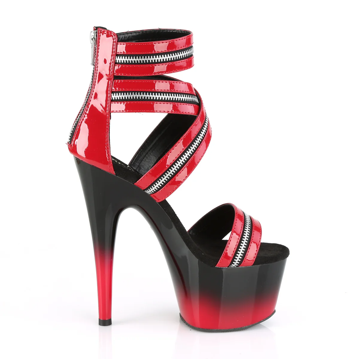 ADORE-766  Red Patent/Black-Red - Image 5