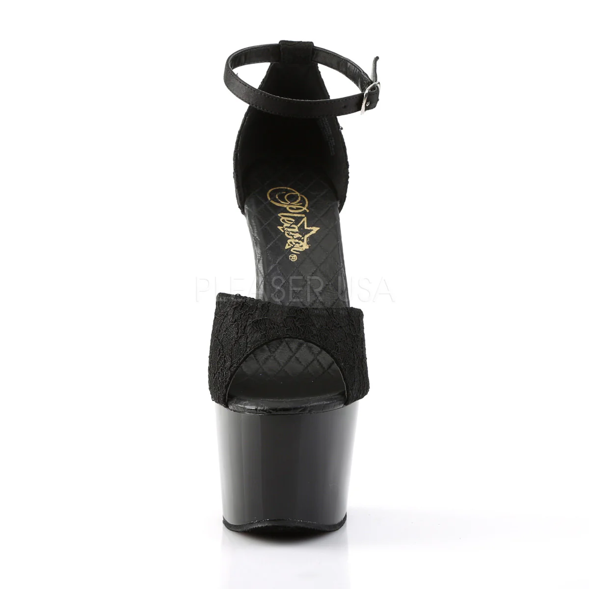 ADORE-768  Black Satin-Black Lace/Black - Image 2