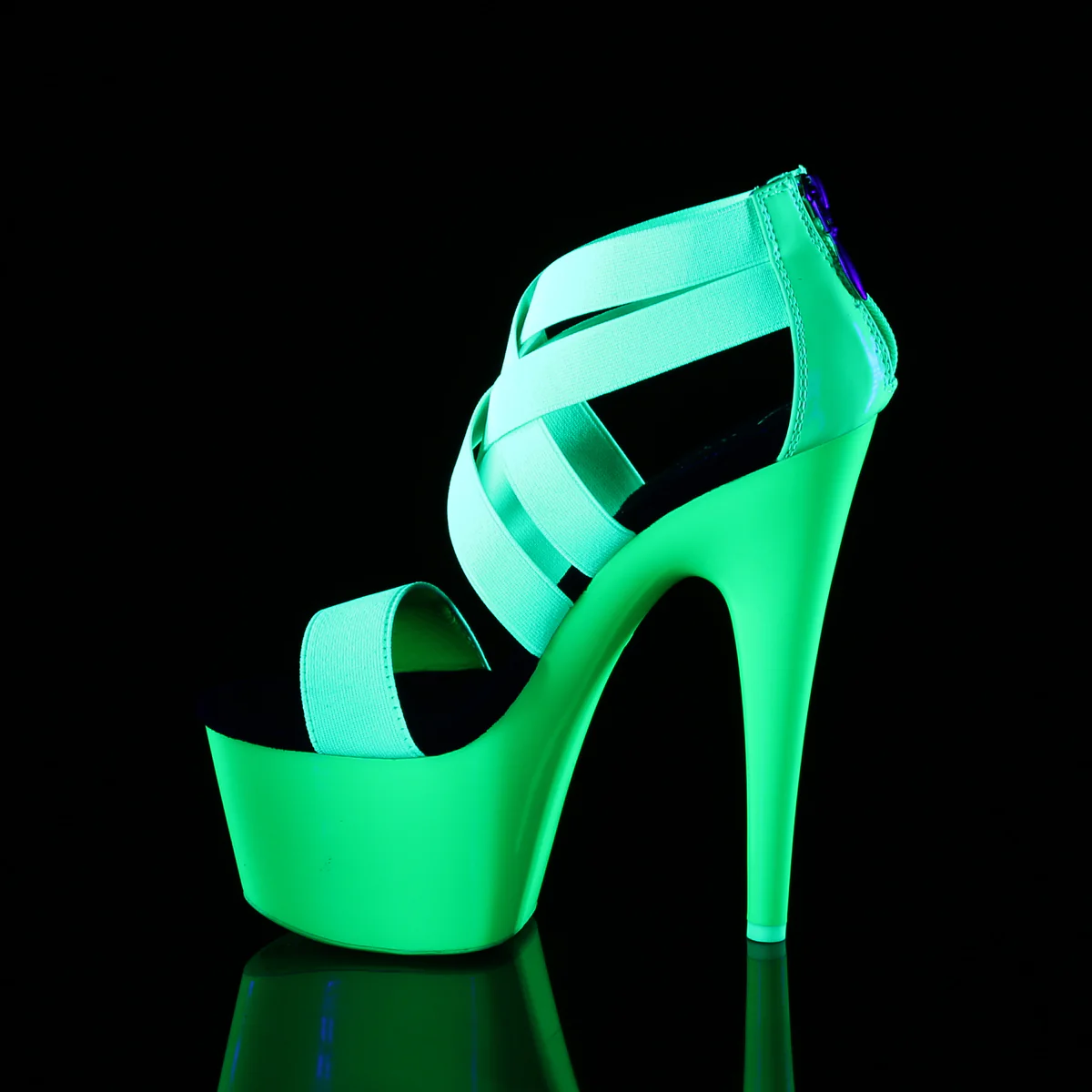 ADORE-769UV  Neon Green Elastic Band-Patent/Neon Green - Image 3