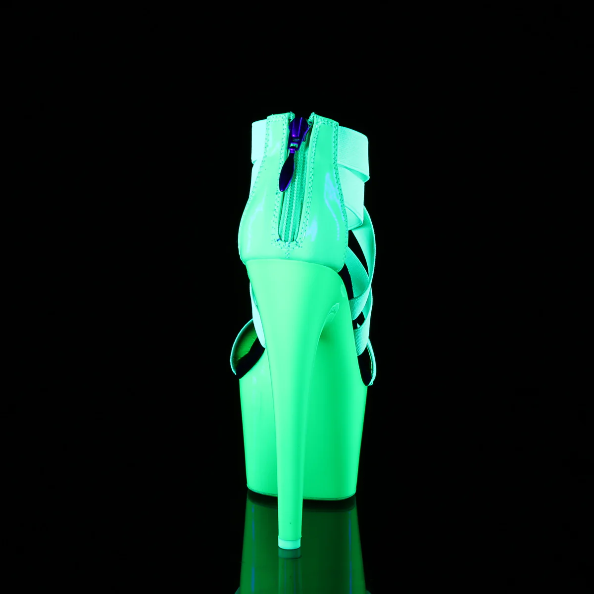 ADORE-769UV  Neon Green Elastic Band-Patent/Neon Green - Image 4