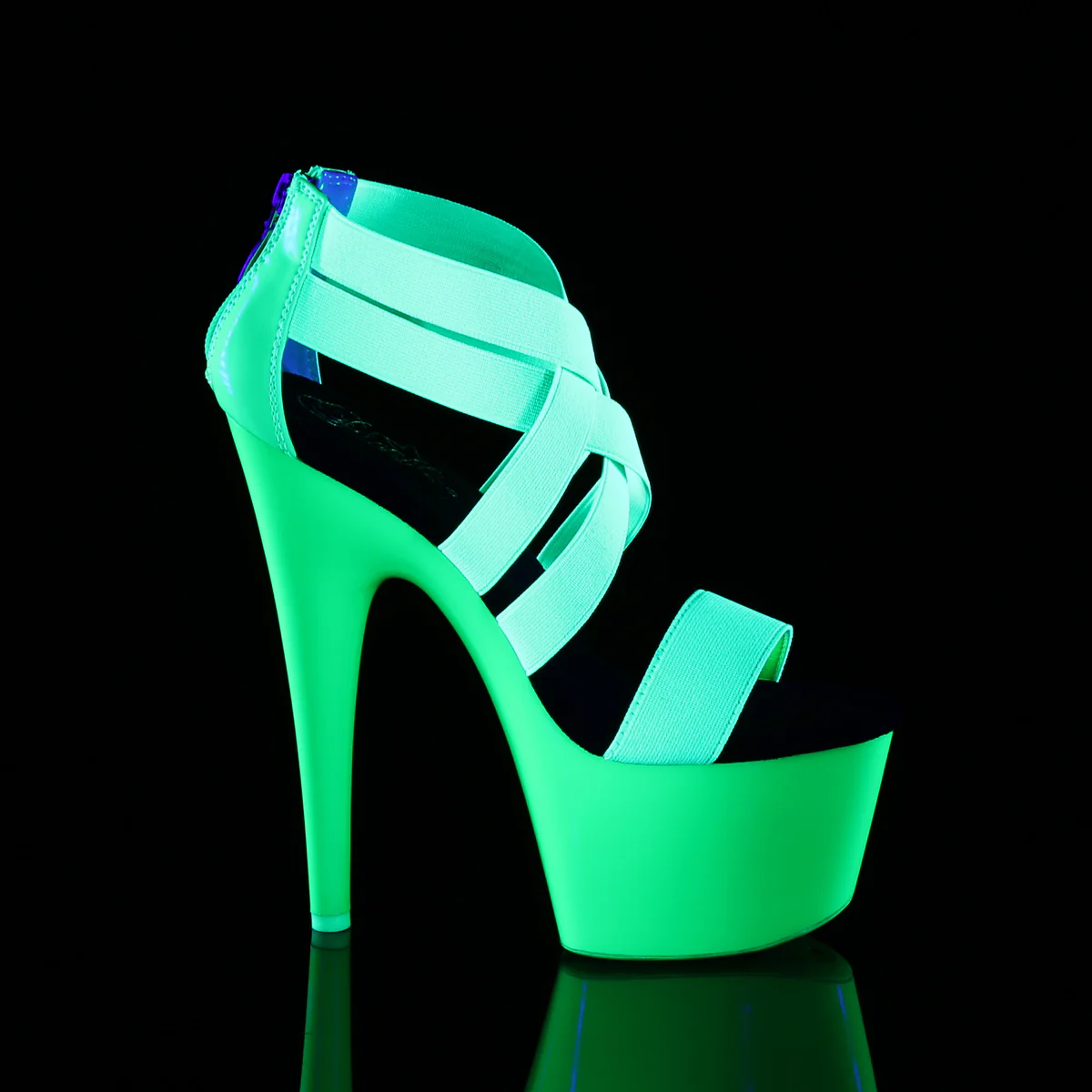 ADORE-769UV  Neon Green Elastic Band-Patent/Neon Green - Image 5