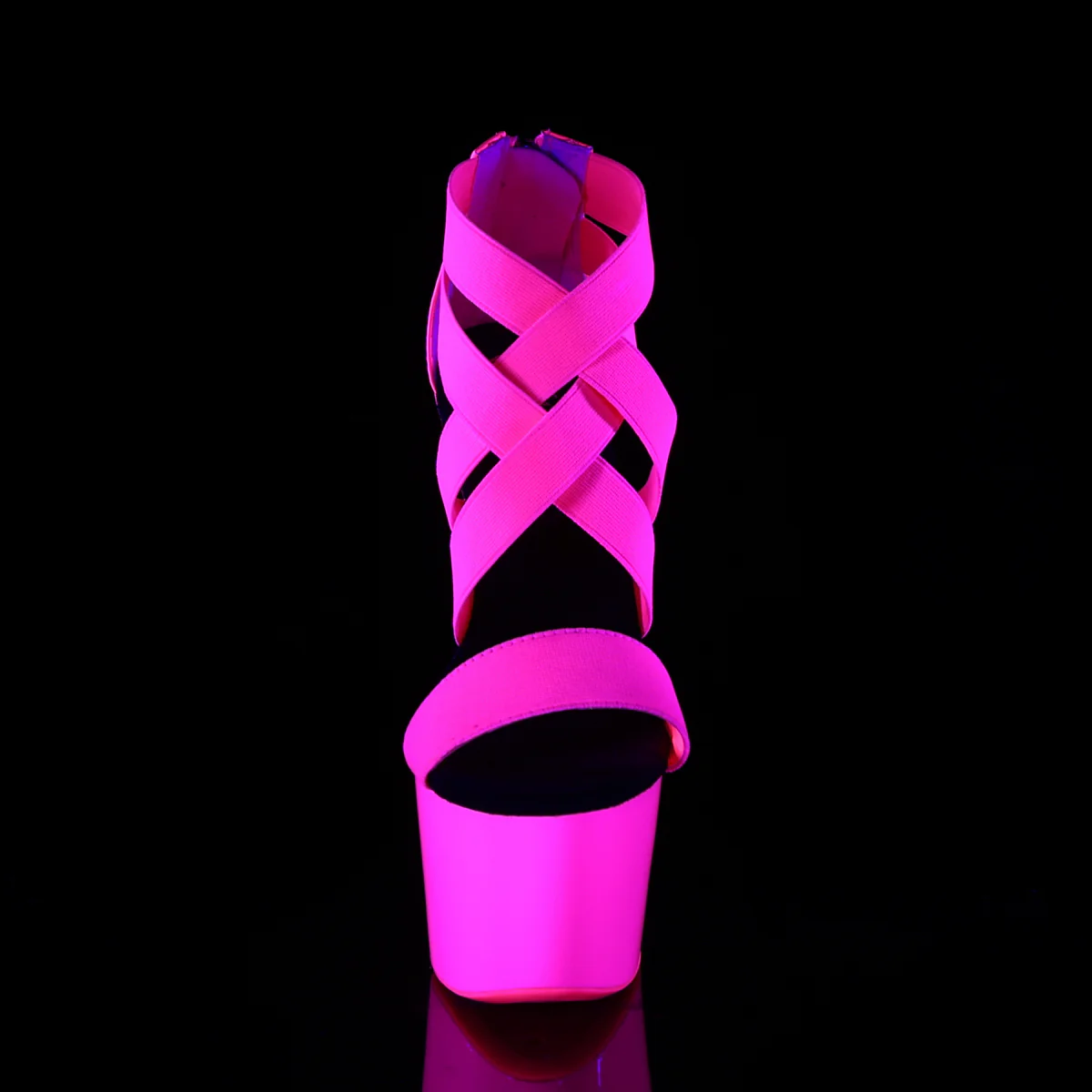 ADORE-769UV  Neon Hot Pink Elastic Band-Patent/Neon Hot Pink - Image 2