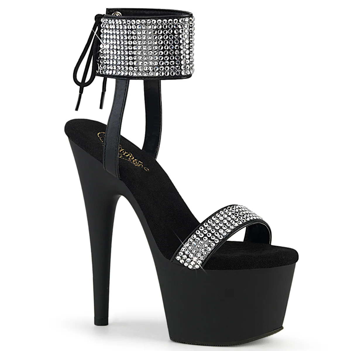 ADORE-770 Black Faux Leather-RS/Black Matte