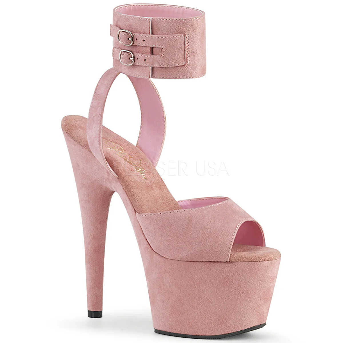 ADORE-791FS Baby Pink Faux Suede/Baby Pink Faux Suede
