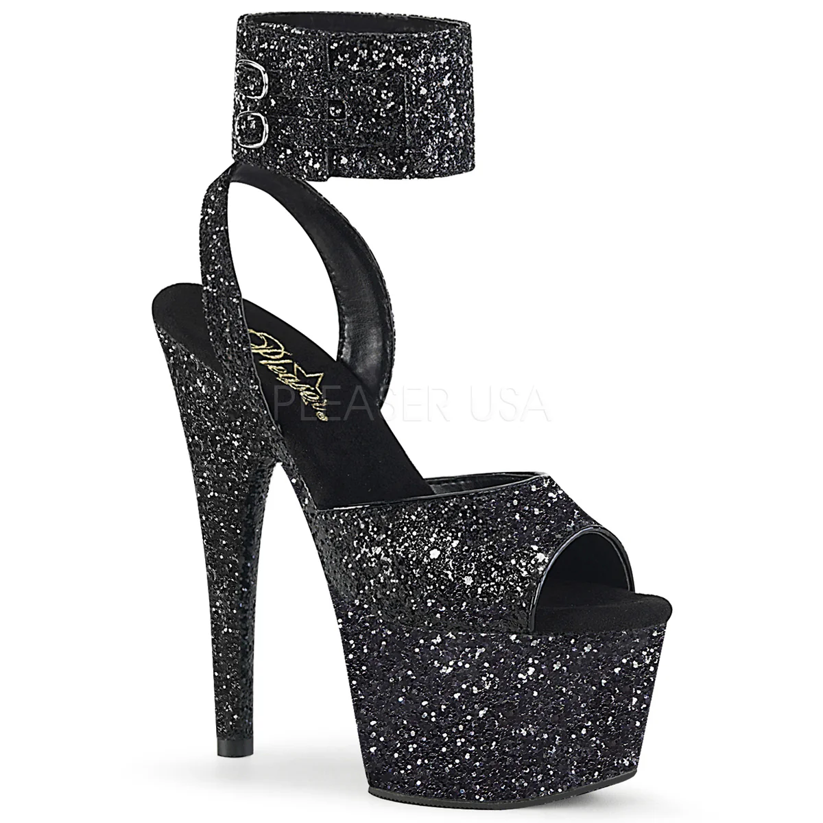 ADORE-791LG Black Glitter/Black Glitter