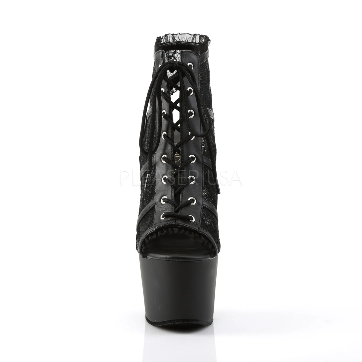 ADORE-796LC Black Mesh Lace/Black Matte - Image 2