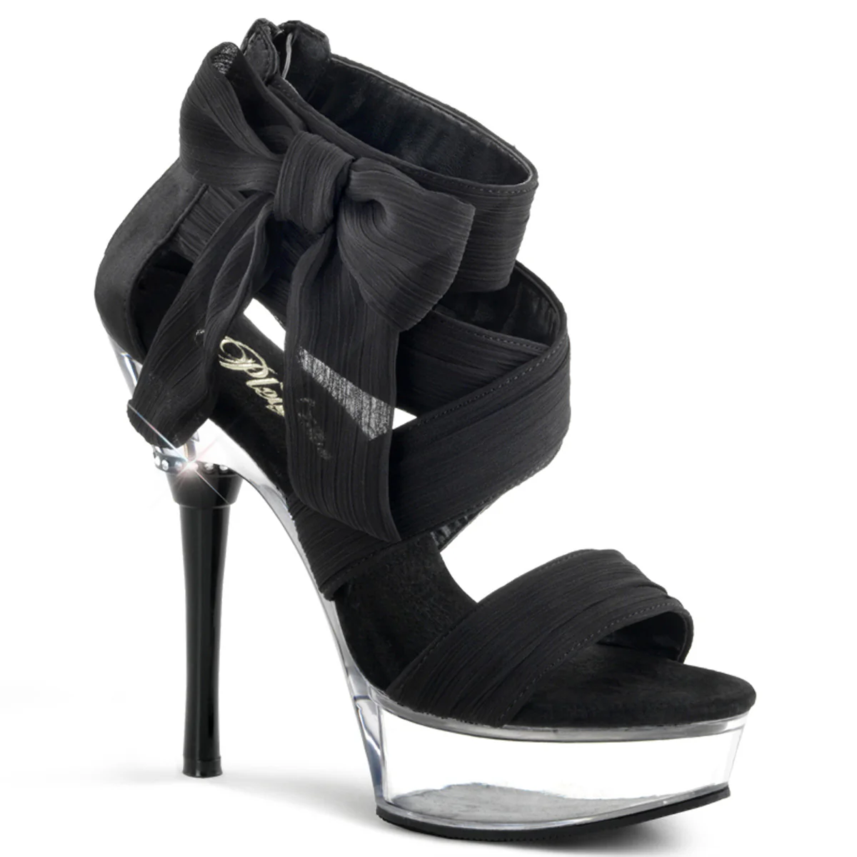 ALLURE-664 Black Chiffon/Clear