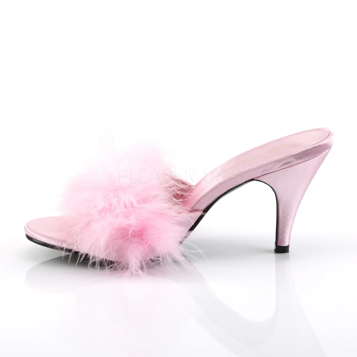 AMOUR-03  Baby Pink Satin-Fur - Image 3
