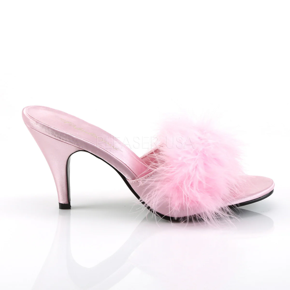 AMOUR-03  Baby Pink Satin-Fur - Image 5