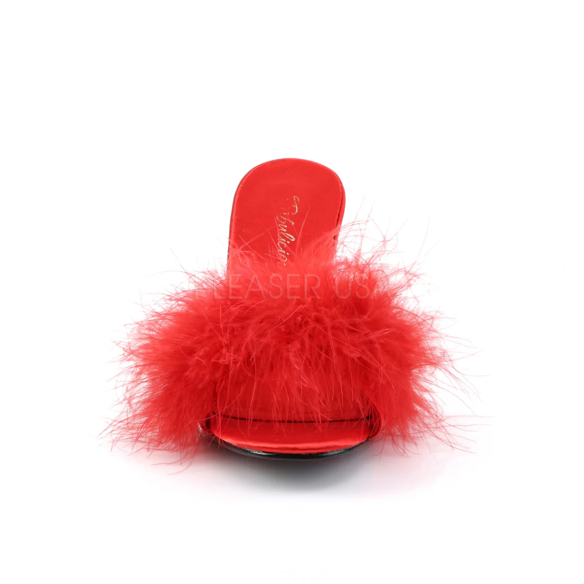 AMOUR-03  Red Satin-Fur - Image 2