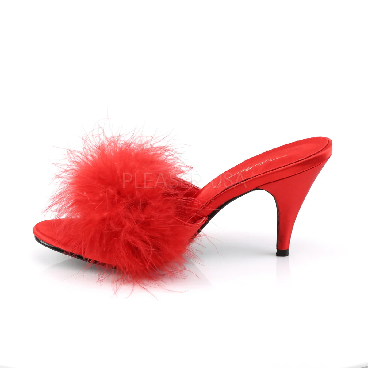 AMOUR-03  Red Satin-Fur - Image 3