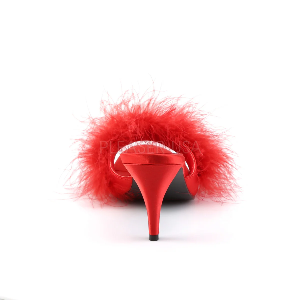 AMOUR-03  Red Satin-Fur - Image 4