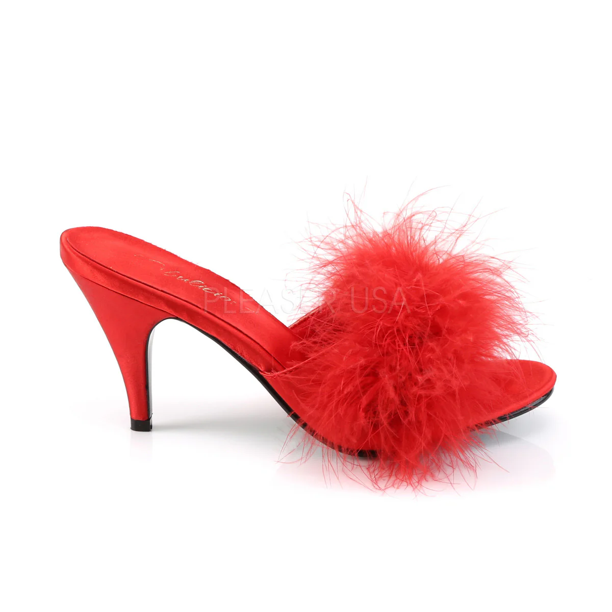 AMOUR-03  Red Satin-Fur - Image 5