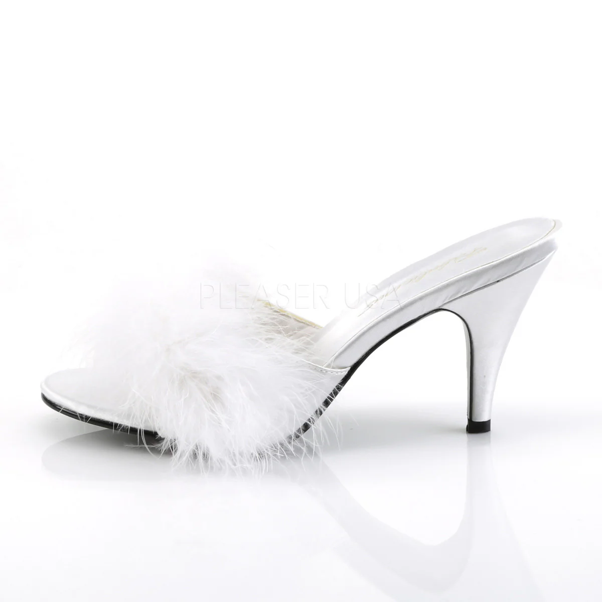 AMOUR-03  White Satin-Fur - Image 3