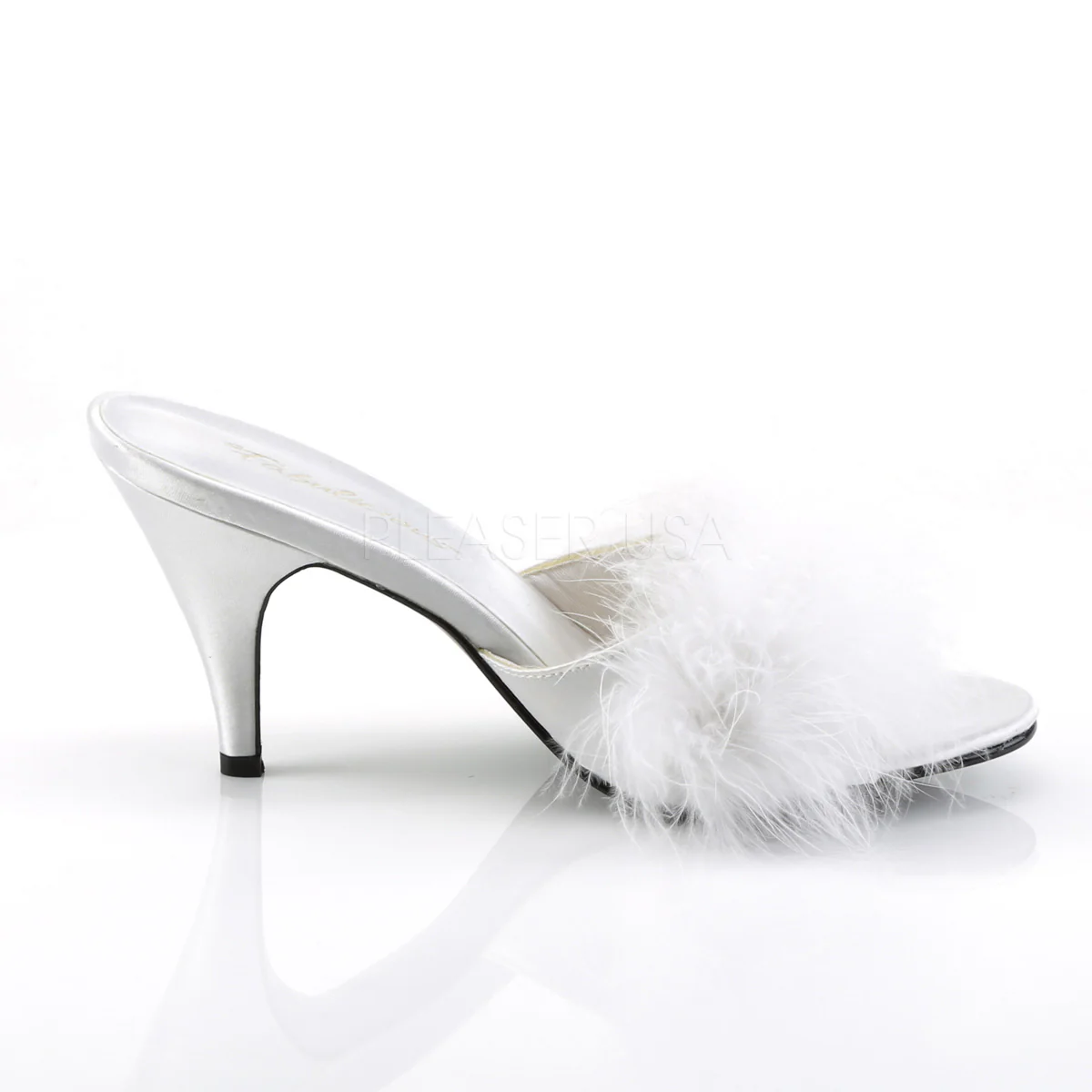 AMOUR-03  White Satin-Fur - Image 5