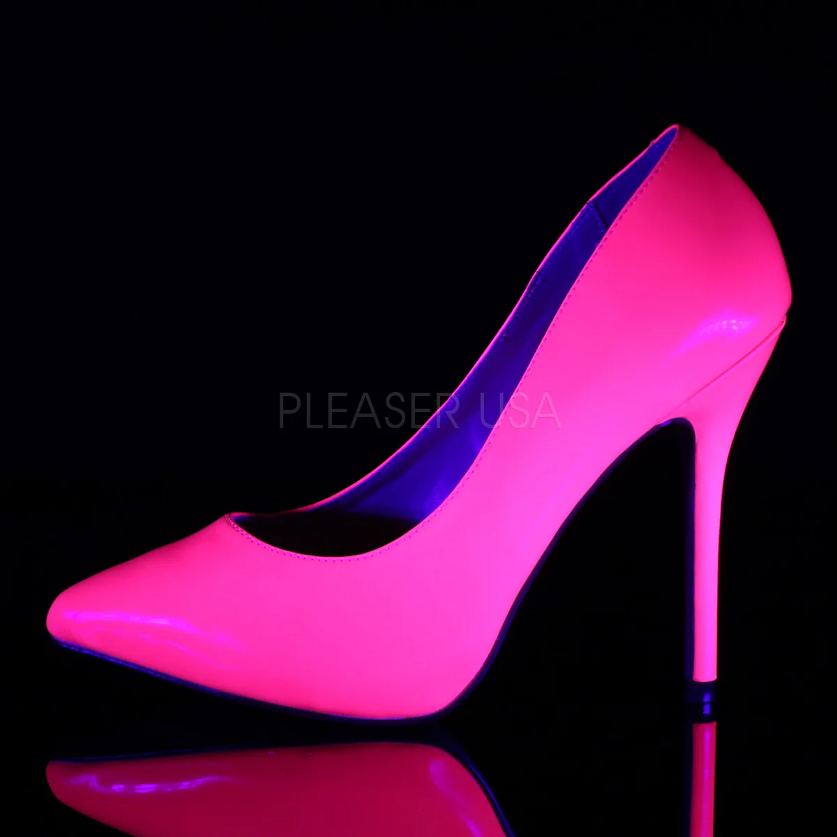 AMUSE-20  Neon Fuchsia Patent - Image 3