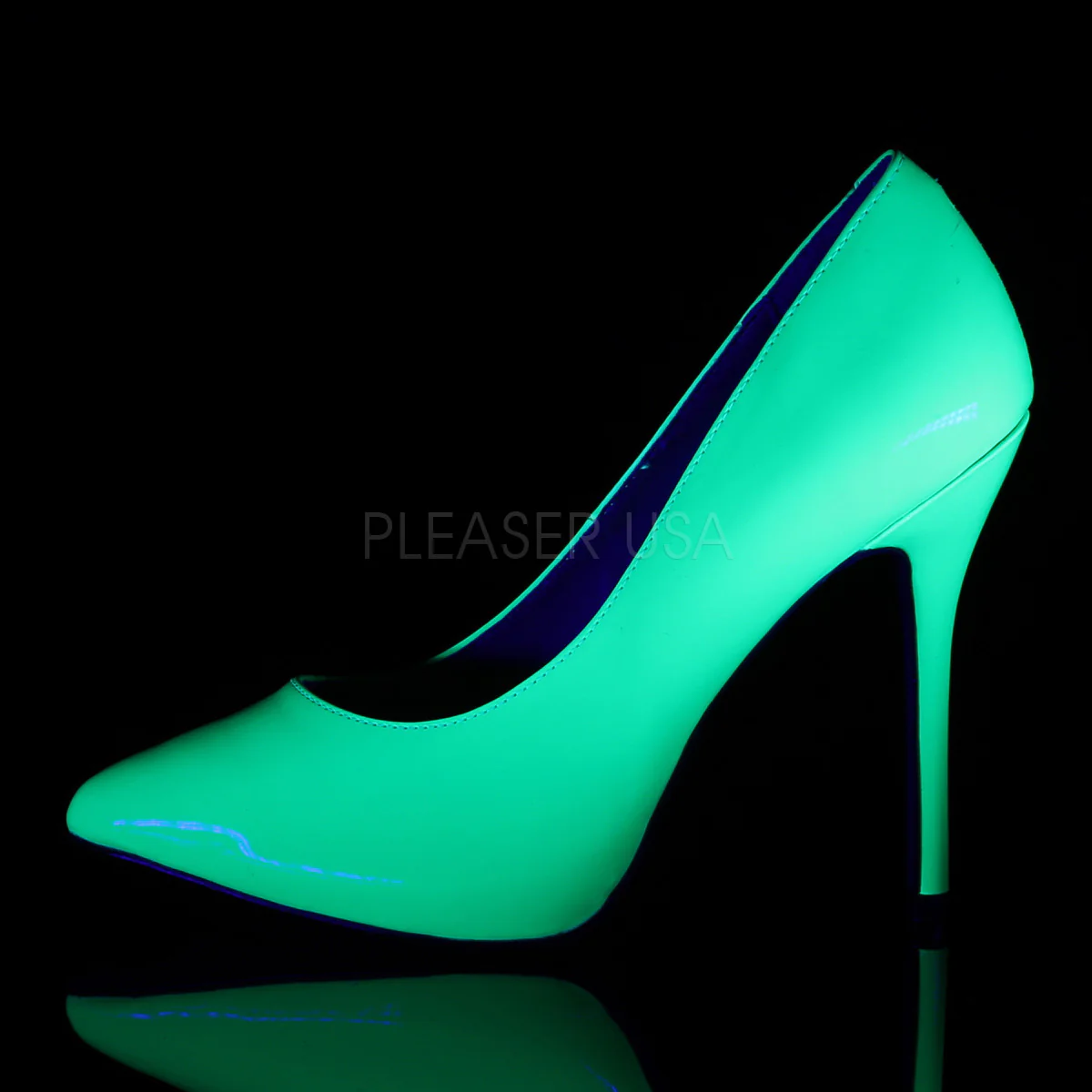 AMUSE-20 Neon Green Patent - Image 3