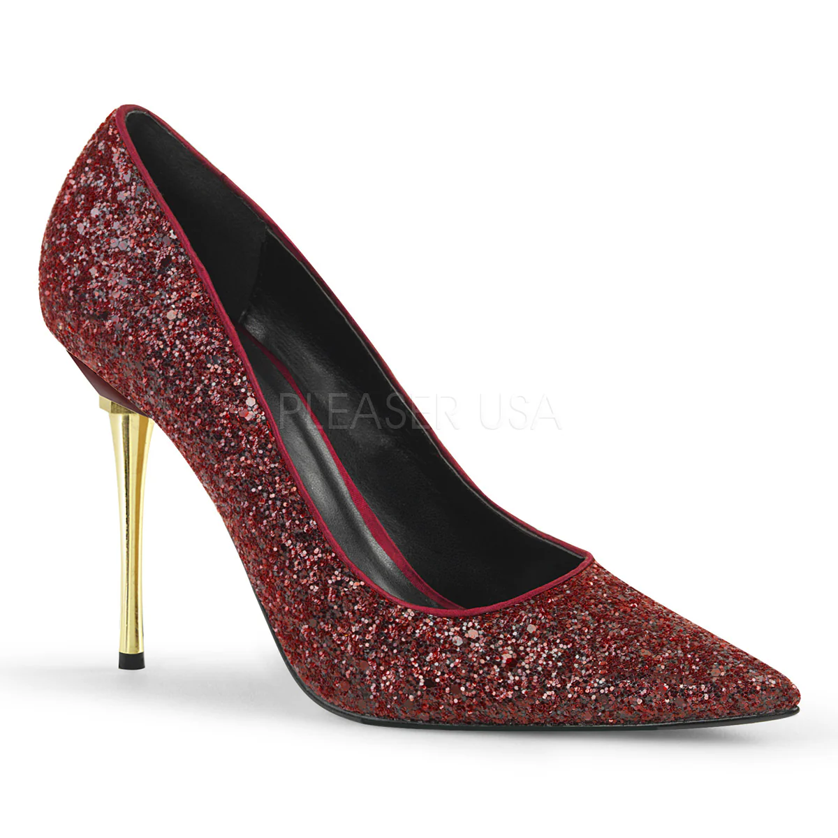 APPEAL-20G Burgundy Glitter Pu