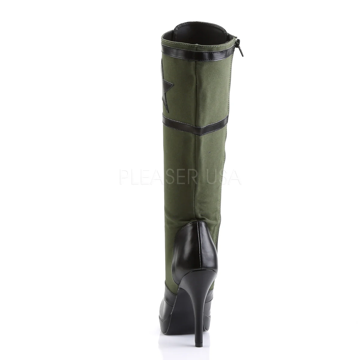 ARENA-2022 Black Pu-Army Green Canvas - Image 4