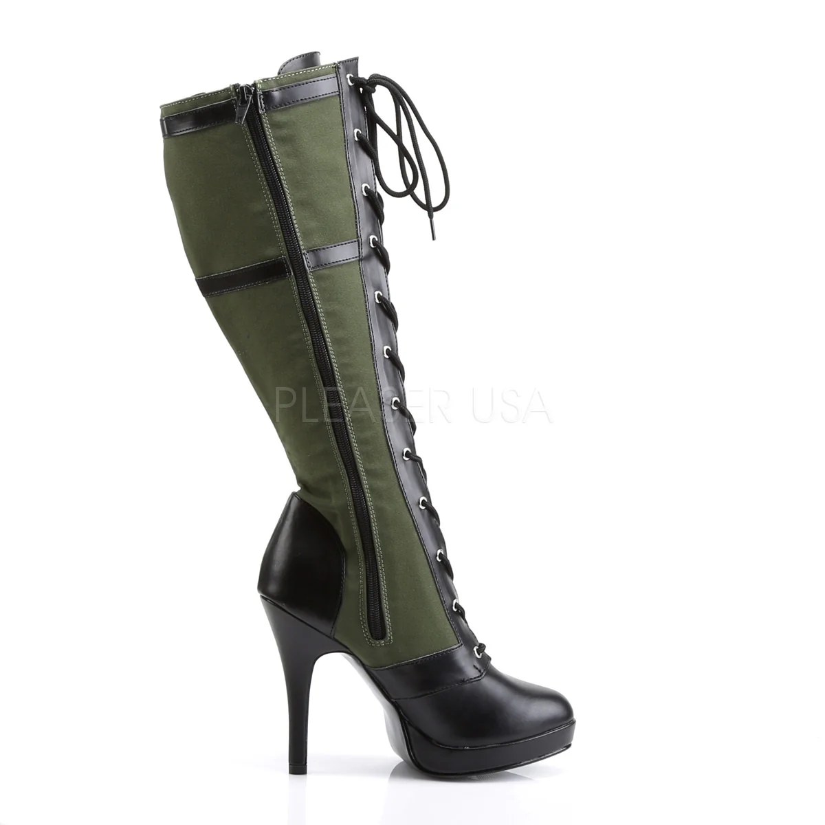 ARENA-2022 Black Pu-Army Green Canvas - Image 5