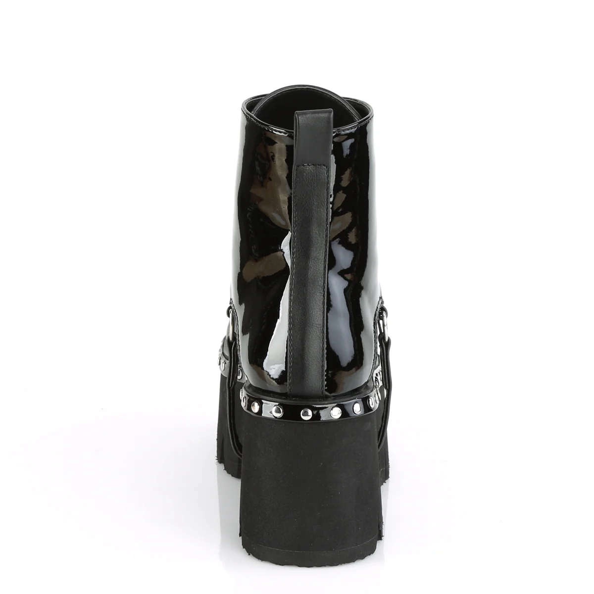 ASHES-100 Black Patent-Vegan Leather - Image 4