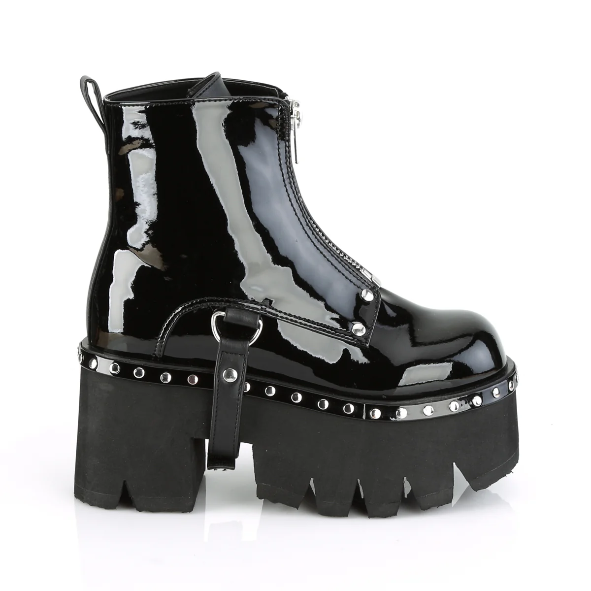 ASHES-100 Black Patent-Vegan Leather - Image 5