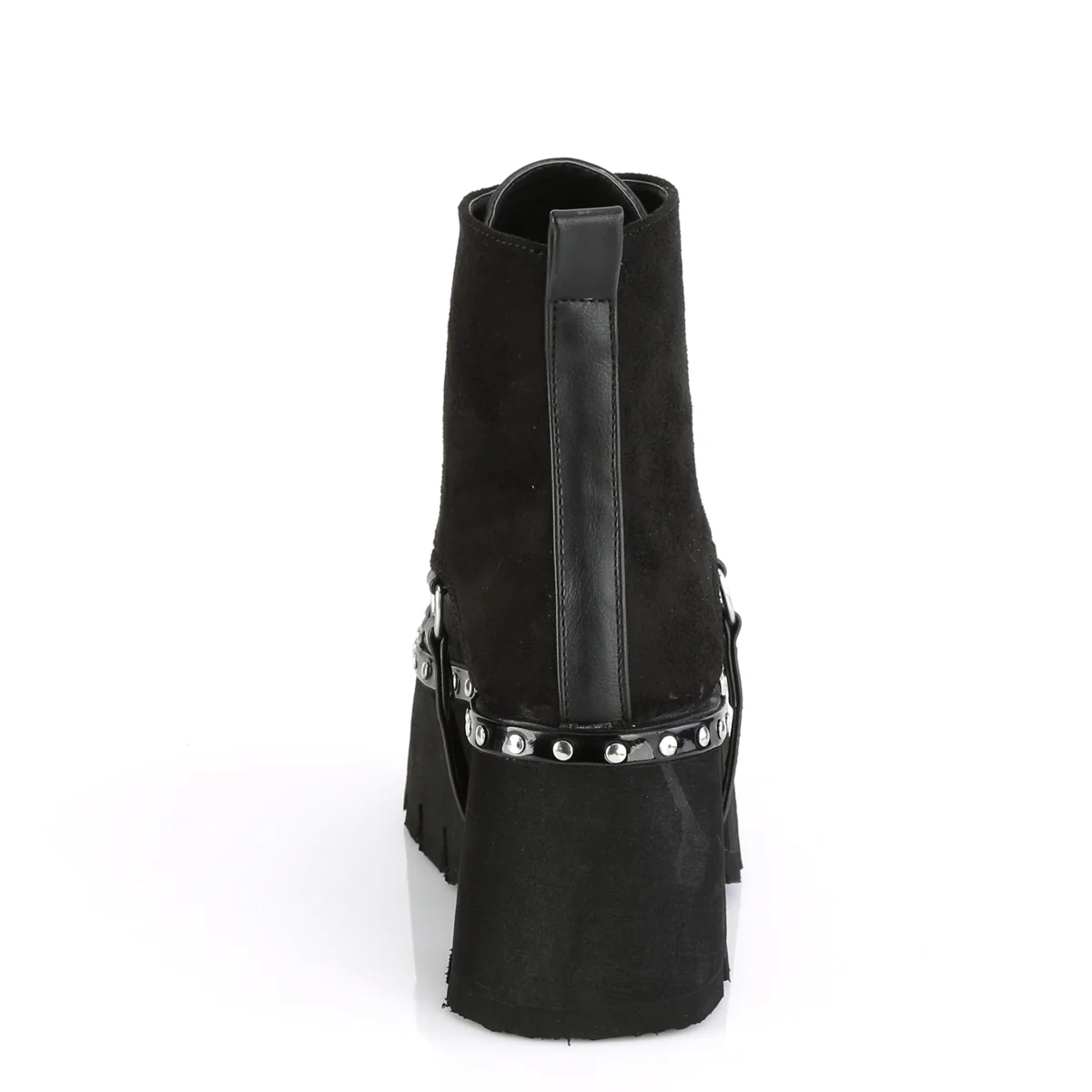 ASHES-100  Black Vegan Suede-Black Vegan Leather - Image 4