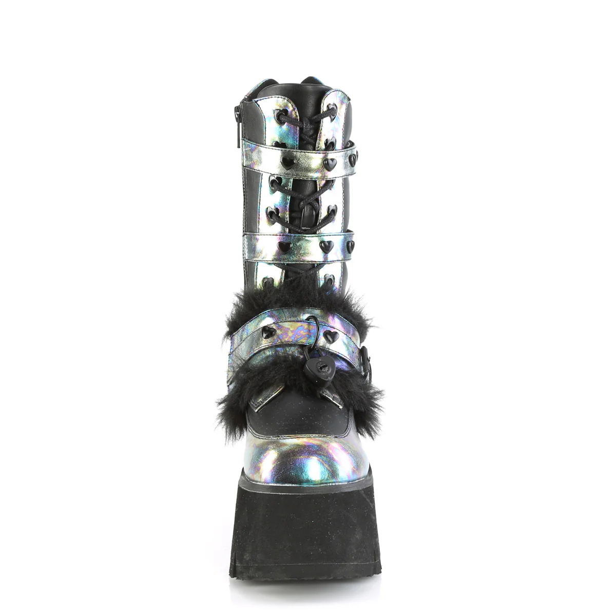ASHES-120  Black Vegan Leather Green Multi Oil - Image 2