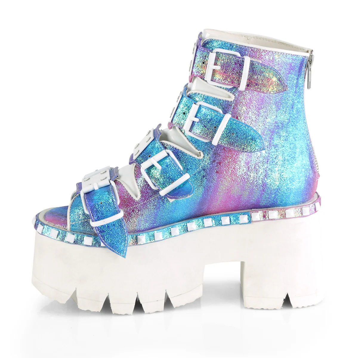 ASHES-70  Purple Multi Iridescent Vegan Leather - Image 3