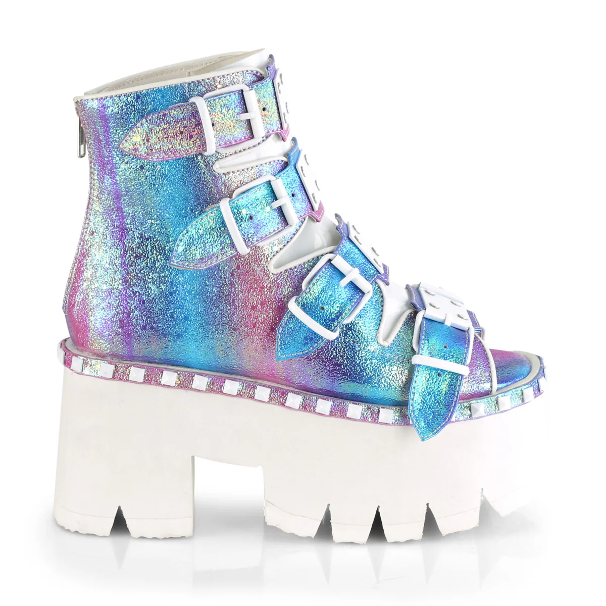 ASHES-70  Purple Multi Iridescent Vegan Leather - Image 5