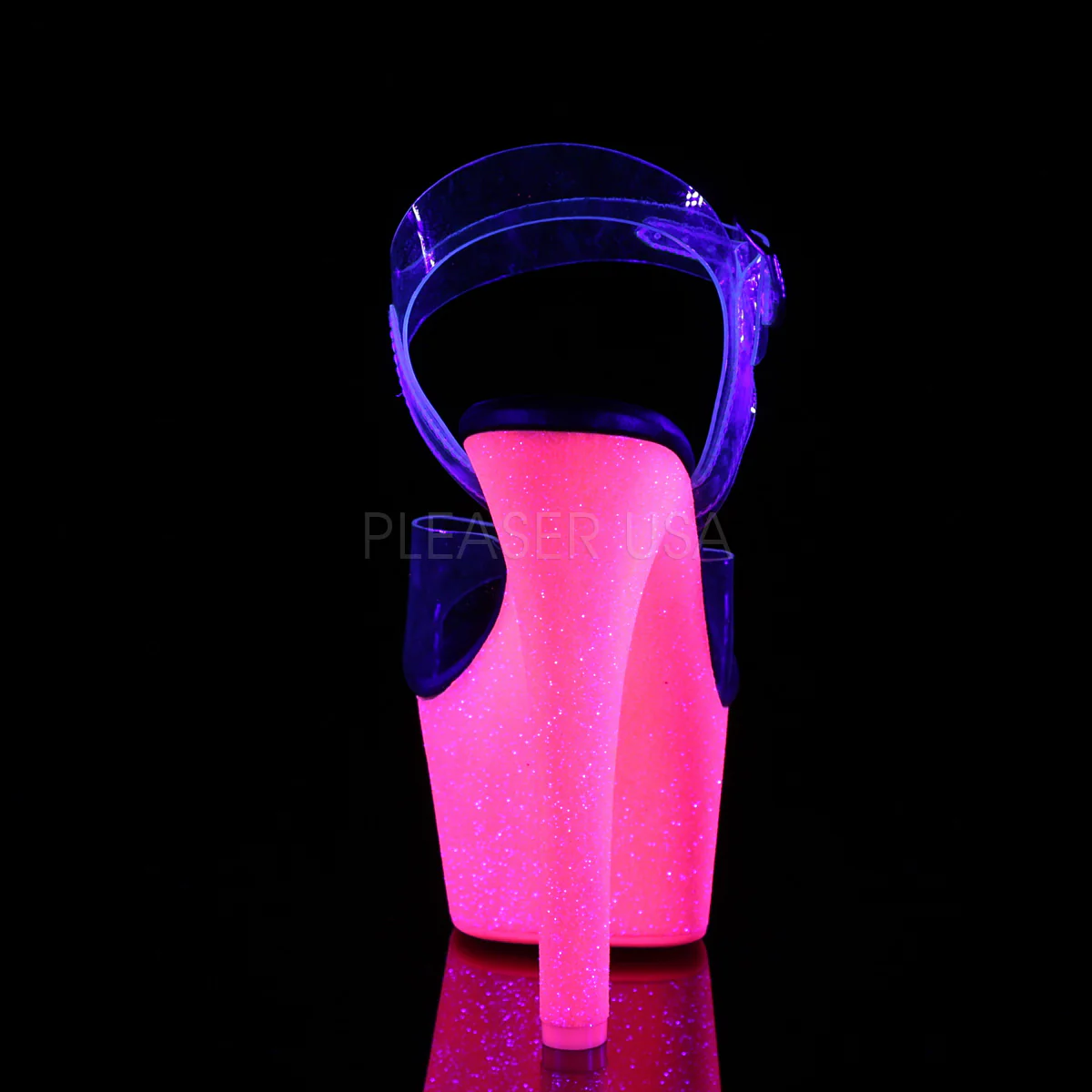 ASPIRE-608UVG Clear/Neon Hot Pink Glitter - Image 4