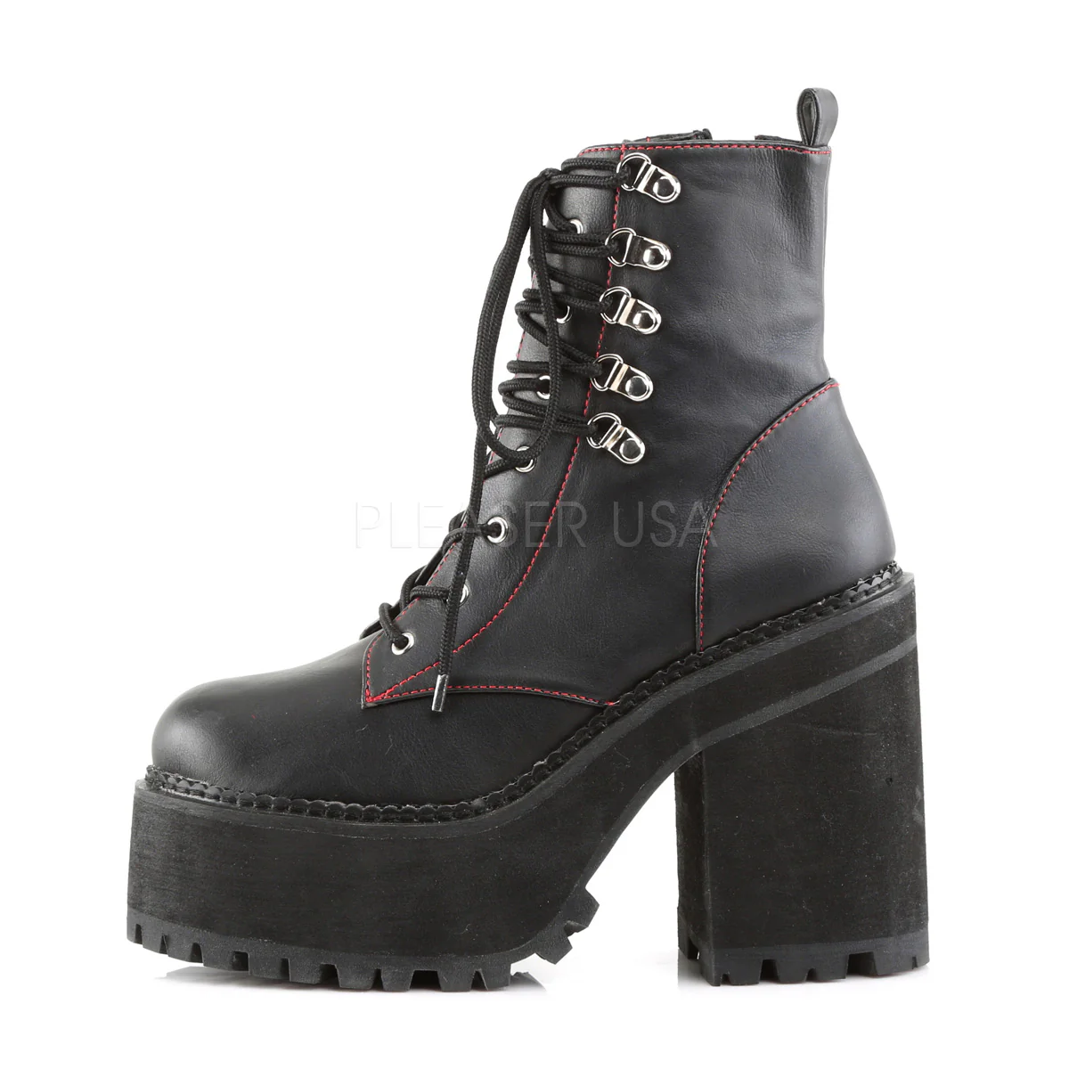 ASSAULT-100 Black Vegan Leather - Image 3