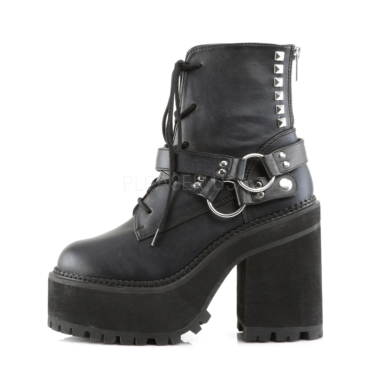 ASSAULT-101  Black Vegan Leather - Image 3