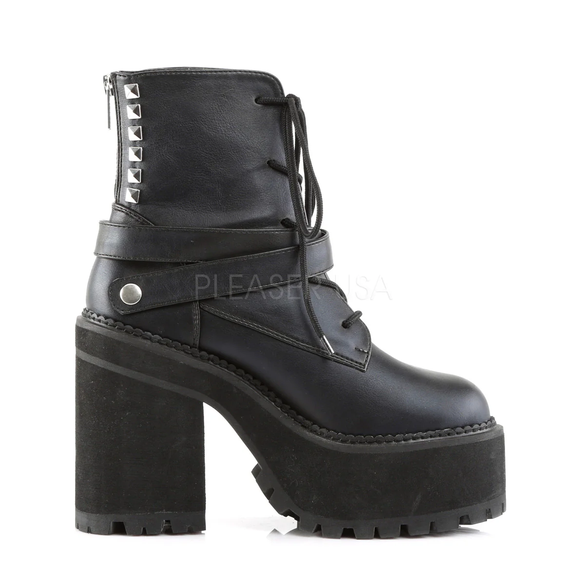 ASSAULT-101  Black Vegan Leather - Image 5