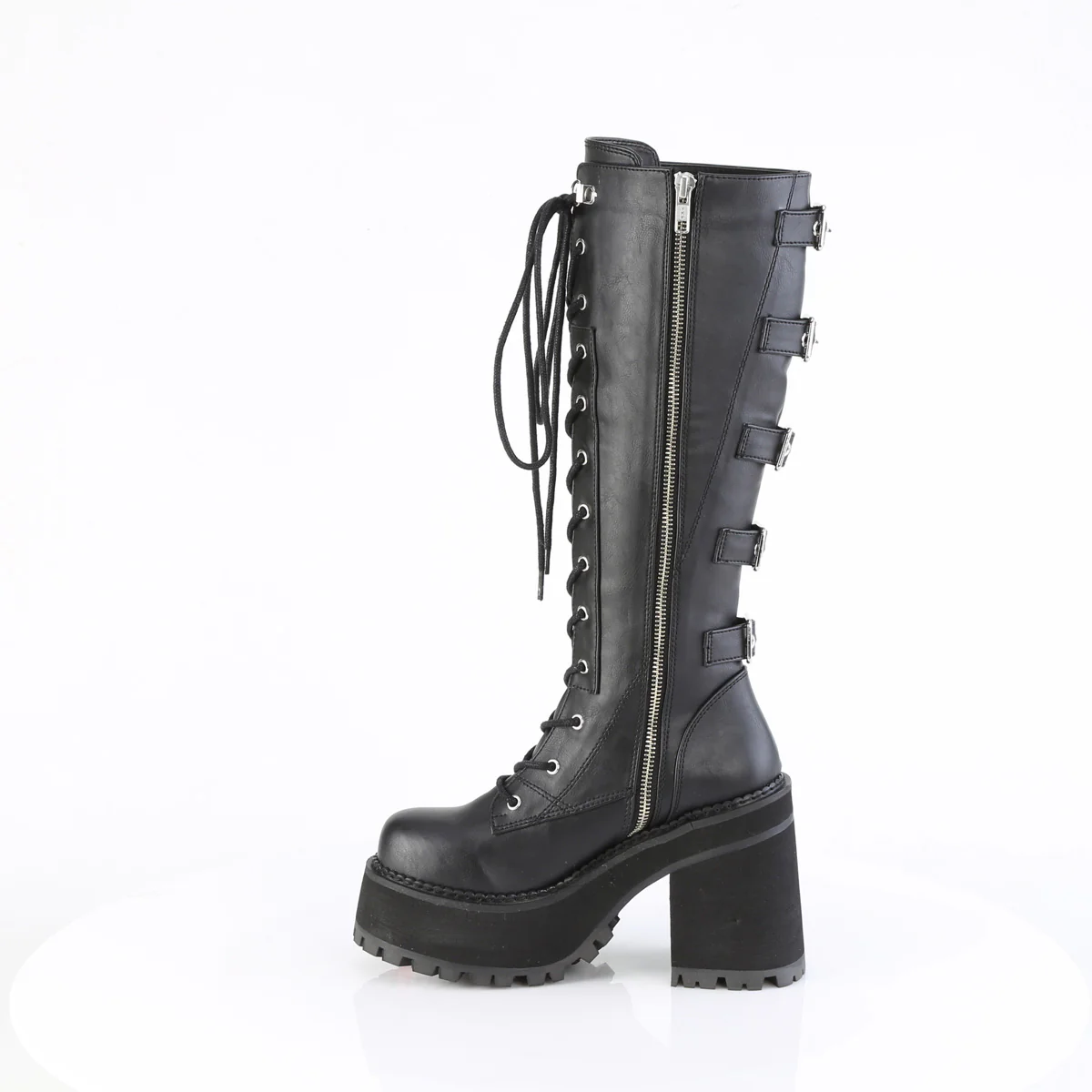ASSAULT-218 Black Vegan Leather - Image 3