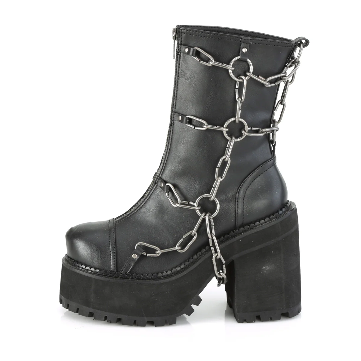 ASSAULT-66  Black Vegan Leather - Image 3