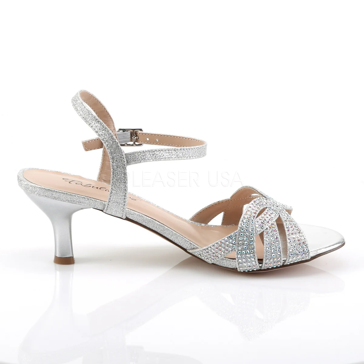 AUDREY-03  Silver Shimmering Fabric - Image 5
