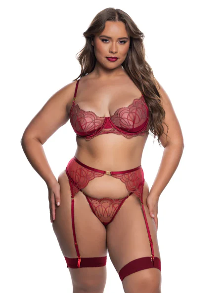 Beaded Belle 3-Piece Garter Set - LI835 - Image 3